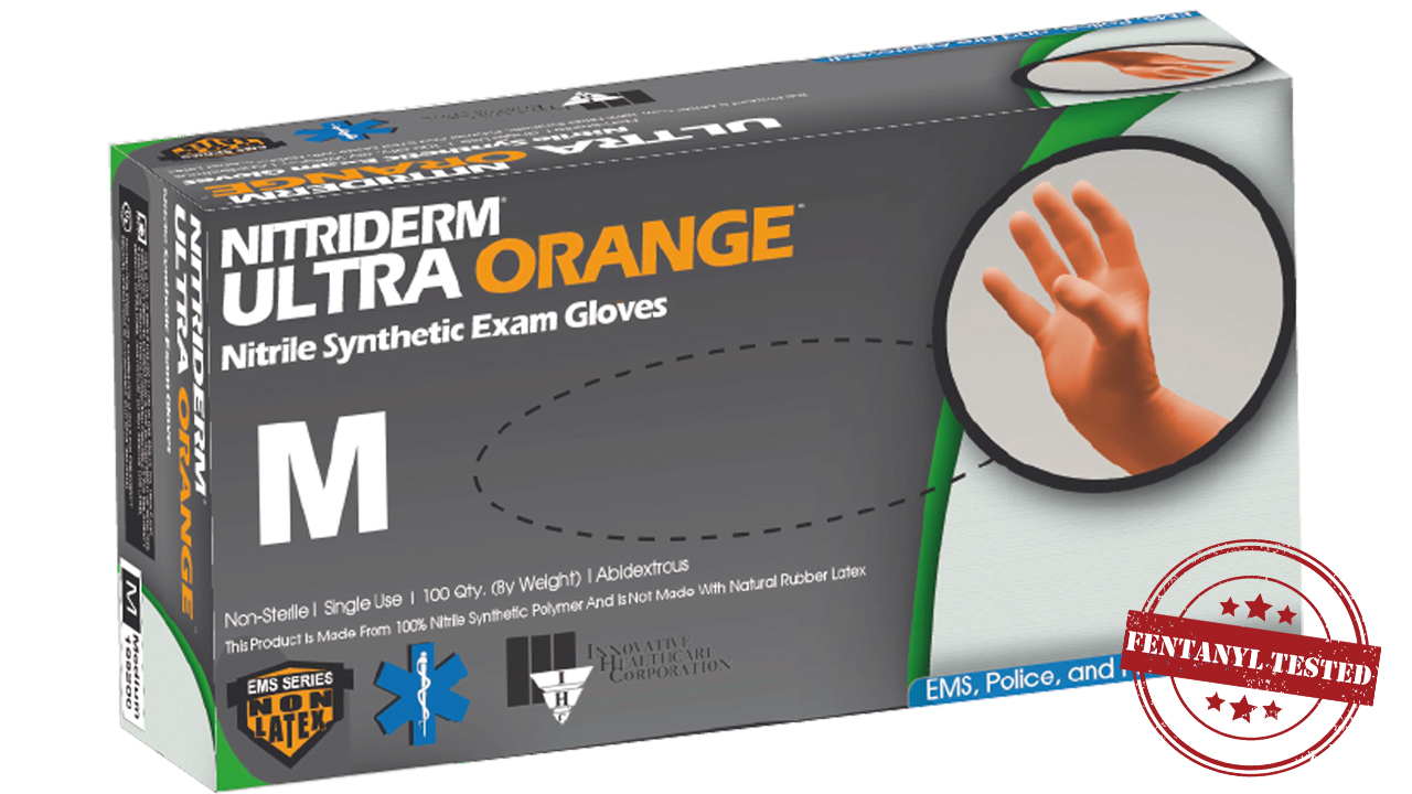 NitriDerm Ultra Orange Nitrile Exam Gloves  Series 199